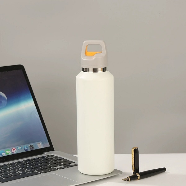 新款316不锈钢保温杯单手一键开盖水杯户外登山杯便携运动水杯